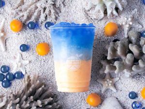 期間限定タピオカ ボビーフルーティ「人魚の涙」3層で美しすぎ！