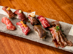 [ヒルナンデス]日本橋グルメ コレド室町 肉寿司KINTAN超豪華!