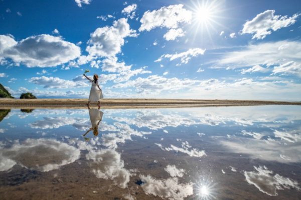 まるで天空の鏡！香川県「父母ヶ浜」が日本のウユニ塩湖として話題