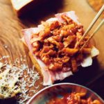 [ヒルナンデス]パン キムチ＆ヨーグルト発酵コールスロー風トースト