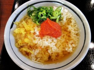 丸亀製麺 210円で絶品明太子だし茶漬け!裏技メニュー