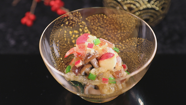 【あさイチ】魚介のりんご酢ジュレ仕立てレシピ！クリスマスメニュー