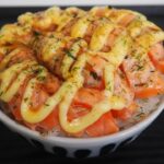 【ZIP】バーナーレシピ とろサーモンマヨ炙り丼!食感が楽しく絶品
